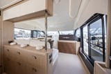 Prestige F4.9 Galley and Saloon